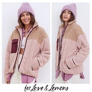 ♥️SALE♥️*FULLY-LINED!!* FOR LOVE & LEMONS Exclusive Color-Block Coat M NWTS-$150